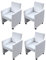 vidaXL 4 Cocktailsessel Sessel Stuhlgruppe Sitzgruppe Esszimmerstühle Stühle Stuhl