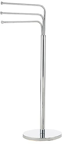 GEDY Winny porta asciugamani bagno cromato con braccia mobili, Misure e peso: 89X25X43,6 CM & 3,5 KG, Porta asciugamano realizzato in acciaio inox e Cromall®, Design R&S gedy, 2 anni di garanzia