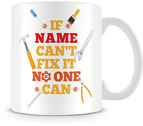 MUGGZ Personalised Mug with Name - Personalised Gift for Dad, Grandad, Man - customised Cup with Name