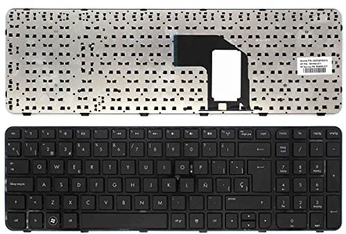 Teclado con Estructura para HP Pavilion G6 – 2000 G6 – 2100 (Layout español), Multicolor, Standard, Porta merienda 3D Strong
