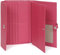 Hexagona - Compagnon de Voyage 2 Volets - Compatible Cartes de crédit, CNI, permis de Conduire, Passeport, Carte Grise et chéquier - pour Femme - Collection Confort - Fuchsia - en Cuir