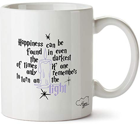 Hippowarehouse Happiness Can Be Found in Even The Darkest of Times if One Only Remembers to Turn On The Light Printed Mug Cup Ceramic 10oz