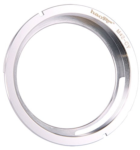 haoge Manuelle Lens Mount Adapter für M42 42 mm Screw Mount Objektiv an CONTAX Yashica CY Mount Kamera