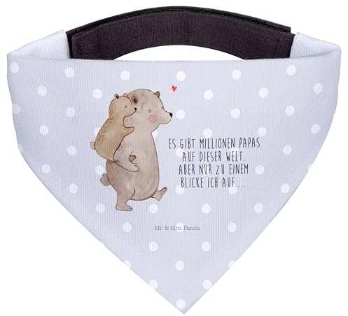 Mr. & Mrs. Panda Hundehalstuch L Papa Bär - Geschenk, Vater, Mama, Sohn, große Hunde, Muttertag, Schwester, Weltbester Papa, Vatertag, Bruder, Onkel,