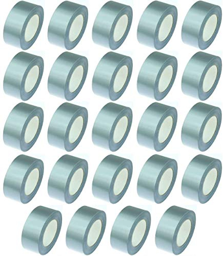 24 Rollen Gewebeband 50 m x 48 mm grau/silber - Panzerband Steinband Gaffa Tape Reparaturband