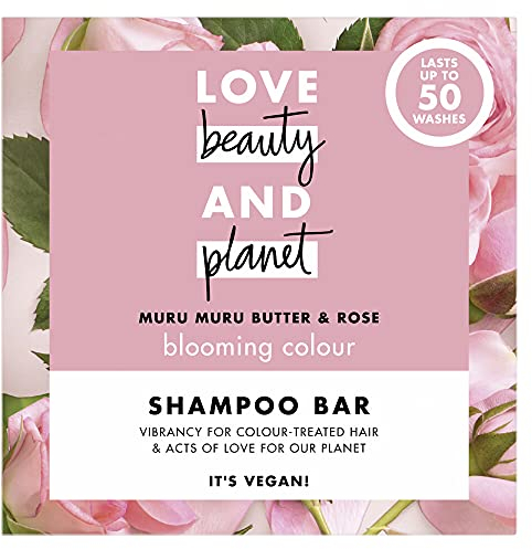 Love Beauty And Planet Muru Muru Shampooing végétalien hydratant et hydratant au beurre et à la rose 90 g