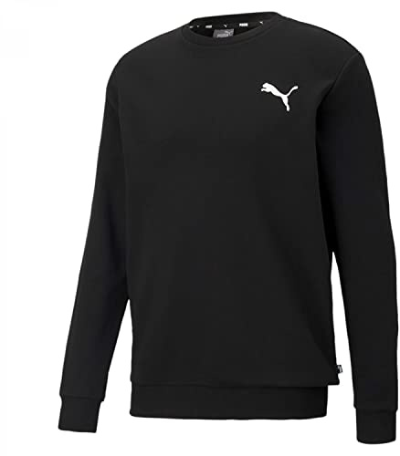 Puma Herren Pullover ESS S Logo Crew TR, Black-Cat, XL, 586684