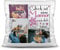 Print Royal Foto-Kissen inkl. Füllung zum Selbstgestalten - für Mama - mit eigener Collage und Spruch - Bestes Fotogeschenk/Geburtstagsgeschenk - Kissen Polyester - Weiß