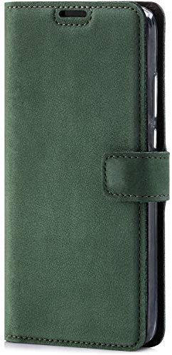 SURAZO MagSafe - Custodia per iPhone 12 Pro Max, in vera pelle, con funzione di supporto, realizzata a mano in Europa per Apple iPhone 12 Pro Max