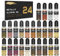 Metallic Alkohol Tinte Set - 24 Farben Hochkonzentrierte Tinte auf Alkoholbasis, konzentrierte Epoxidharzfarbe Farbstoff Ideal für Harz-Petrischalen, Untersetzer, Malerei (je 10 ml)
