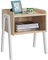Yaheetech Table de Chevet en Bois Table de Nuit Industriel Empilable Style Vintage avec Compartiment Ouvert Table d'Appoint pour Chambre Salon Couloir Bureau 46 x 35 x 52,5 cm 591654 Light Oak