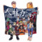 Just Funky Naruto-Decke, superweiches und strapazierfähiges Naruto-Shippuden-Fleece für Bett und Sofa, 114,4 x 152,4 cm, Zeigen Sie Ihren Ninja-Stolz mit 9 Schwanztierwesen, offizielles Lizenzprodukt