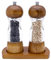 Sindax Lot de 2 Moulin à Sel et Poivre en Bois 6 Pouces Manuel Boite Cuisine pour Moudre Différents épices (Rétro)