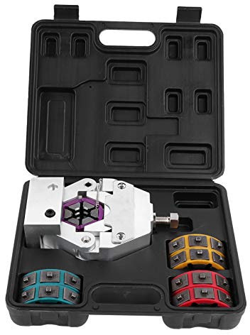 FOLOSAFENAR Set di crimpatrici per Tubi A/C, Set di crimpatrici manuali per Tubi A/C Set Completo di matrici Strumento di Riparazione Aria condizionata Facile Usare per Tubo di Ricambio A/C per