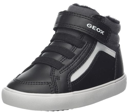 Geox Baby-Jungen B GISLI Boy F Sneaker, Black/DK Grey, 20 EU