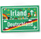 DankeDir! Irland Deutschland Ortsschild - Schild 30 x 20 cm - Geschenk Idee Gutschein Reise Urlaub Reisegutschein Männer & Frauen Geldgeschenk Abschiedskarte Geschenkidee Deko Karte