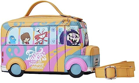 Loungefly Cross Body Bag Fosters Home For Imaginary Friends Figural Bus One Size