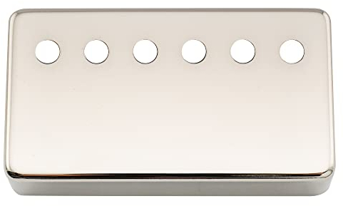 Musiclily Pro 52mm Neusilber Legierung Gitarre Humbucker Abdeckung Humbucker Pickup Covers für Import E-Gitarre, Nickel