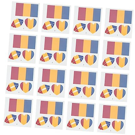 FRCOLOR 25 Blatt Nationale Flaggen Aufkleber Temporäre Tattoos Für Sport Patriotische Gesichtsbemalung Einweg Flaggen Aufkleber Für Fans Für Feiern Und Veranstaltungen