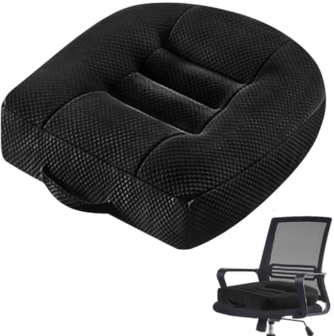 Sitzauflage Sitzerhöhung Auto Sitzkissen: 40x40CM Ergonomisches Orthopädisch Sitzkissen Kissen für Auto Bürostuhl Rollstuhlkissen oder Sitzerhöhung für Erwachsene, Extra Breites Stuhlkissen Sitzkissen