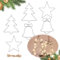 BOFUNX 6pcs Stella Natale Stelle Decorative Natalizie Anello in Metallo di Stella Acchiappasogni Stella Fai da Te Stella in Metallo Decorazioni Natalizie Ghirlanda