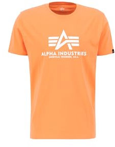Alpha Industries Basic T-Shirt für Herren Tangerine
