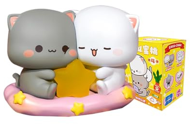 Aven Rabbit Mitao Cat Series 4 figuras de caja ciega, caja misteriosa, juguetes de diseño aleatorio, regalos de cumpleaños para niñas, juguete coleccionable de Navidad para accesorios de escritorio, 1