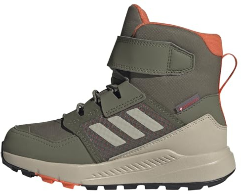 Adidas Terrex Trailmaker High C.Rdy Hiking Shoes, Nicht-Fußball-hohe Schuhe, Olive strata/Wonder beige/semi Impact orange,