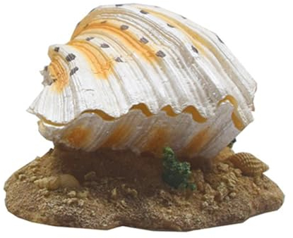minkissy 1Pc Shell inflatables fish tank airstones Live Action Shell stump model toy artificial aquarium automatic air pump Aquarium Decorations fake Pearl cylinder resin coral