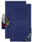 Marie´s Home 2er Pack Badvorleger - Teppich für große Bäder oder Flur 1612.2351, 60 x 110 cm, Marine