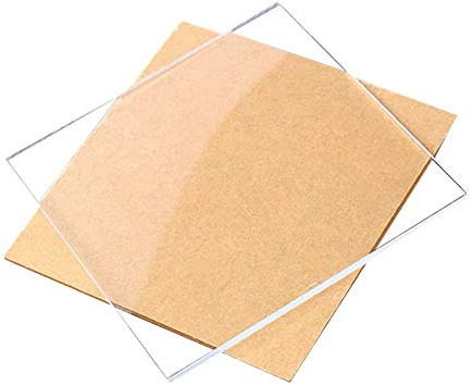 CABINE 2Pcs Feuilles Acryliques Transparentes 15Cmx20Cm, Pour Le Remplacement Du Verre À Cadre/Thickness: 4Mm