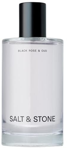 Salt & Stone Body Mist, Skincare Infused Perfume Hair & Body Spray for Women and Men, Hydrating Fragrance with Glycerin and Red Algae, Vegan, Cruelty Free, 3.4 fl oz (Black Rose & Oud)