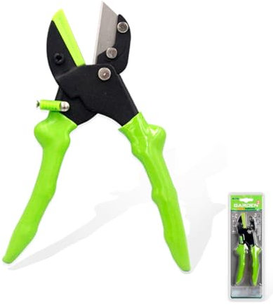 Tijeras de podar de 180 mm con 10 cuchillas de repuesto, tijeras de podar y cosecha de jardín profesionales, podadoras de huerto, herramientas para bonsái, apertura máxima 18 mm