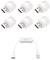 Genérico 6 mini luces usb led color blanco cálido para ambiente nocturno más interruptor alargador de regalo