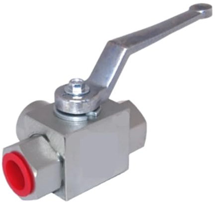 ANNESEY Hydraulischer Hochdruck-Kugelhahn aus Kohlenstoffstahl, 3-Wege-T-Stück, Typ 500 Bar (Color : Tee M18x1.5)