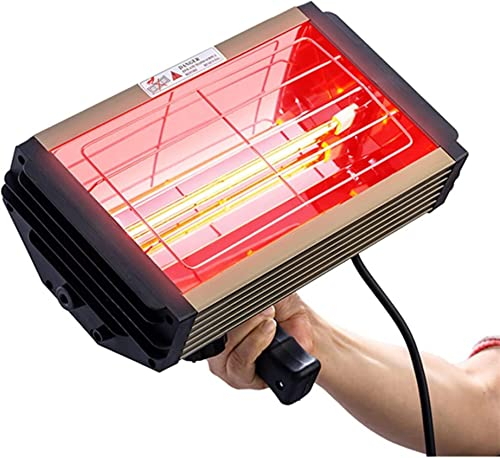 Lacktrockner, 1000 W Infrarot-Lackhärtungstrockner, schnelltrocknende Infrarot-Lack-Einbrennlampe, handgeführte kurzwellige Infrarot-Autolacklampe, DT-SC-001 Infrarot-Lackhärtungslampe