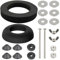 Toilet Cistern Seal Kit, Stainless Steel, Bathroom Faucet Parts, Toilet Cistern Seal Kit 100mm M6 Bolt Through 1.5 Rubber Dome 2 Foam Washer Set