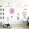 astylishome Wand Deko Wandtattoo Rosa Blüte Blumen Wandaufkleber Vögel auf Baum Ast Wandsticker Wanddeko für Wohnzimmer Schlafzimmer Sofa Hintergrund 0705