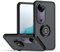 XINYEXIN Funda para Vivo V40 5G, Funda con Soporte de Anillo, TPU + PC Translúcido Anti- Arañazos Carcasa Protectora Antigolpes Case Cover - Negro