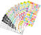 15 Sheets Letter Stickers Alphabet Number Vinyl Stars Letters Sticker Self Adhesive Waterproof Sticky Colorful Personalized for Scrapbooking Water Bottles Cup