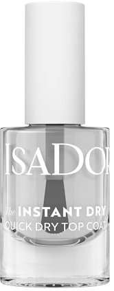Isadora Instant-Dry Top Coat Nail Polish - schnell trocknender Top Coat Nagellack durchsichtig - Überlack für Nägel schützt vor abblättern & ausbleichen - 08 Instant-Dry Top Coat