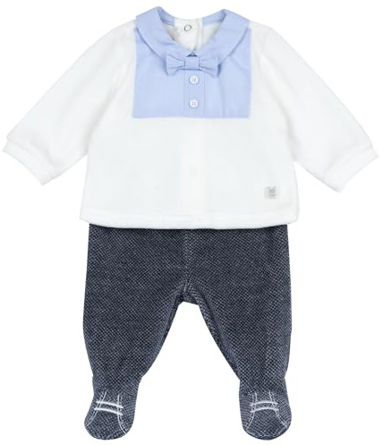 Chicco, Ensemble Nouveau Né, Set Cache-Cœur et Guêtres en Doux Velours, Vêtements Bébé -24 Mois, Designed in Italy