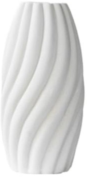 NESPIQ Blumenvase Dekorative Weiße Keramikvase Für Die Inneneinrichtung. Antike Bauernhaus-Tonkrug-Krugvasen Für Ästhetischen Vintage-Stil Vase Für Wohnzimmer(11.5 * 21cm)