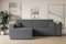 ALTDECOR Ecksofa mit Schlaffunktion und Bettkasten Corner Sofa Eckcouch Couch L-Form universal, Links/rechts angeordnet Schlafcouch Ausziehbar Wohnlandschaft Schlafsofa Celtic-XL - 277x143x83cm Grau