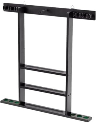 RUVOO Golf Club Storage Rack 6 Clubs Golfschläger-Wandpräsentationsständer Golfschläger-Wandhalterung Golfschläger-Organisatoren Golfschlägerständer Golfständer Golfbag Organizer(Black)
