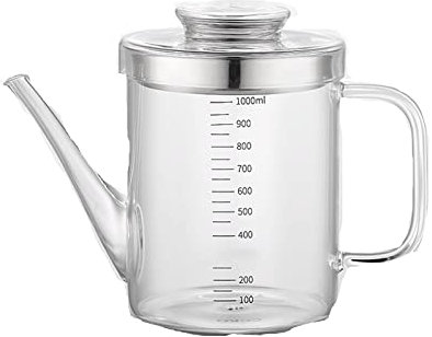 ETZRYSYB Oil Bottle Oil Strainer Pot Grease Can 2 L Oil Storage Can ContainerSuitable For Storing Frying Oil And Cooking Grease