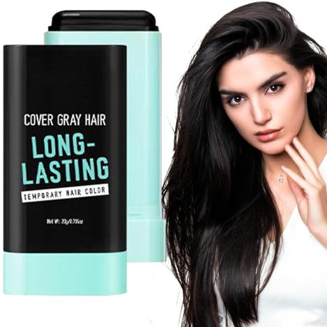 Nixiara Lápiz de pelo para cabello oscuro, corrección instantánea del color del cabello, peine de tinte con volumen natural y efecto de cobertura para uso diario, adecuado para mujeres, hombres