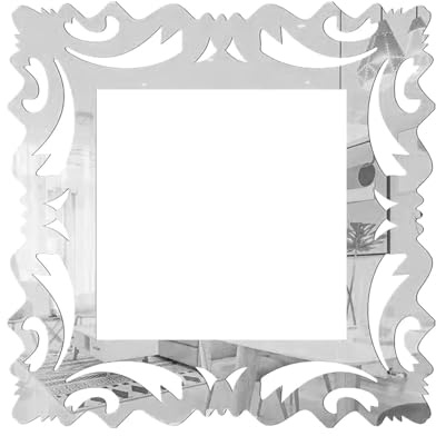 ApexPine 4 Pcs 3D Mirror Flower Light Switch Wall Stickers | 4 pack 3d mirror flower acrylic switch stickers, self-adhesive for home wall decoration switch accessory