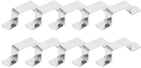 Zaunklammern, 10 Stück, robustes Paneelpfosten-Hardware-Reparaturwerkzeug for Landwirte, Bauherren, Beton, Holz für Pfosten Verbinden