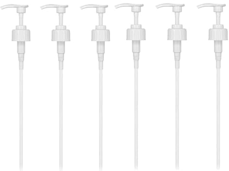 6Pcs Pump Dispenser for 5 Litre Container, 38mm Pelican Pump Dispenser | Pump Dispenser with Tube, 4ml Dose Ideal for oils, alcohol, perfumes, fragrances, Shampo